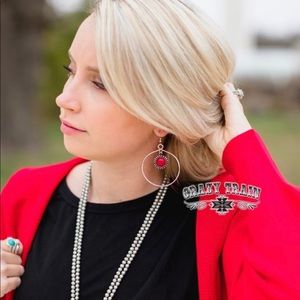 NWT! CrAzY TrAiN Silver Hoop Earrings! 🤩